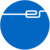 Erbe Icon blue round